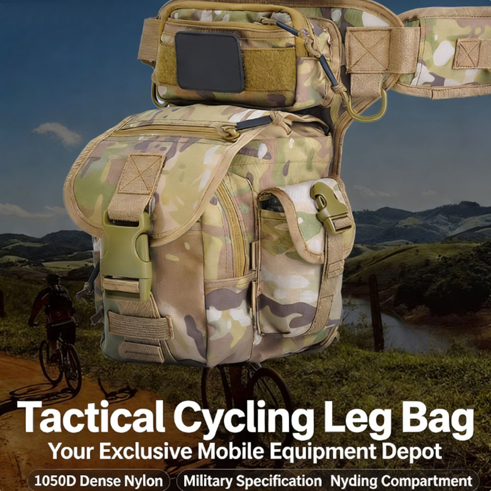 Cycling Gear Travel Bag - Tactical Drop Leg Bag Motorcycle Riding