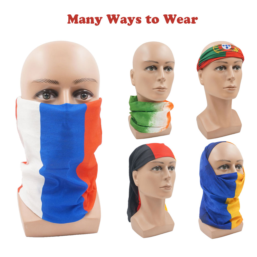 Cycling Headwear - European Countries Face & Neck Gaiter