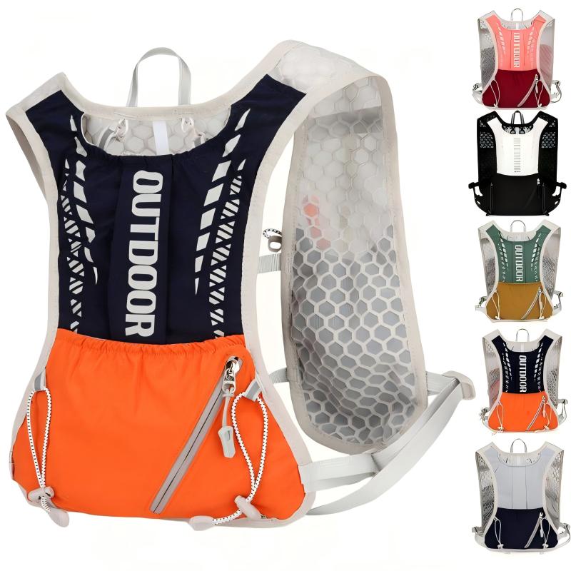 Cycling Gear Storage - Reflective Running Hydration Vest,Ultralight Backpack for
