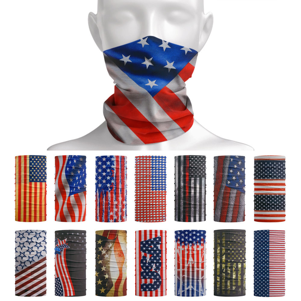 USA Flag Pattern Sun Protectiv - Cycling Headwear ulasan dan harga