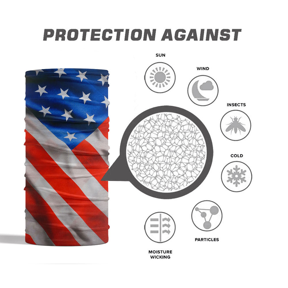USA Flag Pattern Sun Protectiv - Cycling Headwear ulasan dan harga