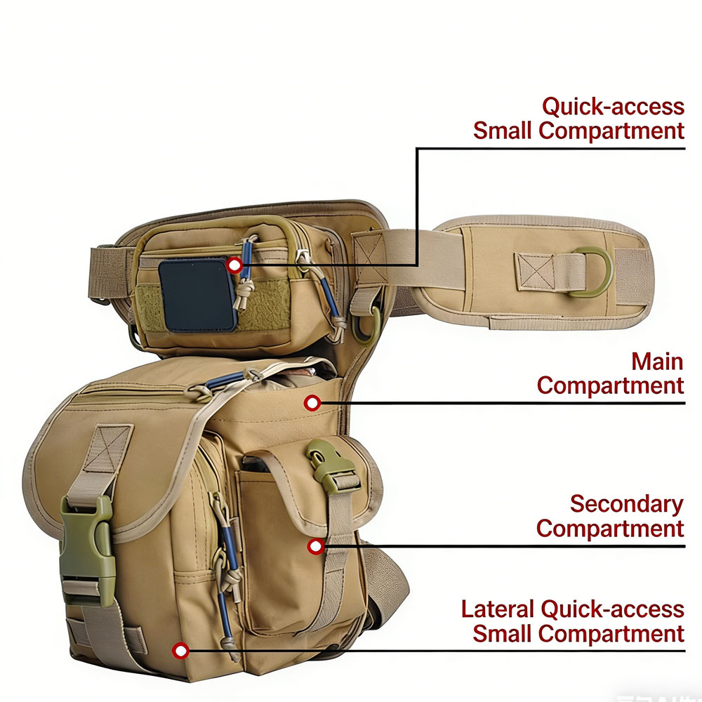 Tactical Drop Leg Bag Motorcyc - Cycling Gear Travel Bag ulasan dan harga