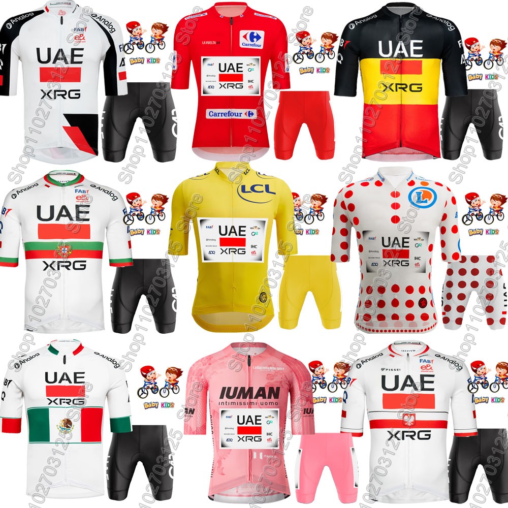 Kids UAE Team 2026 France Tour - Cycling Gear Italy ulasan dan harga