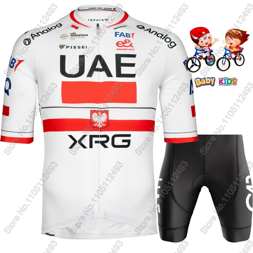 Kids UAE Team 2026 France Tour - Cycling Gear Italy ulasan dan harga