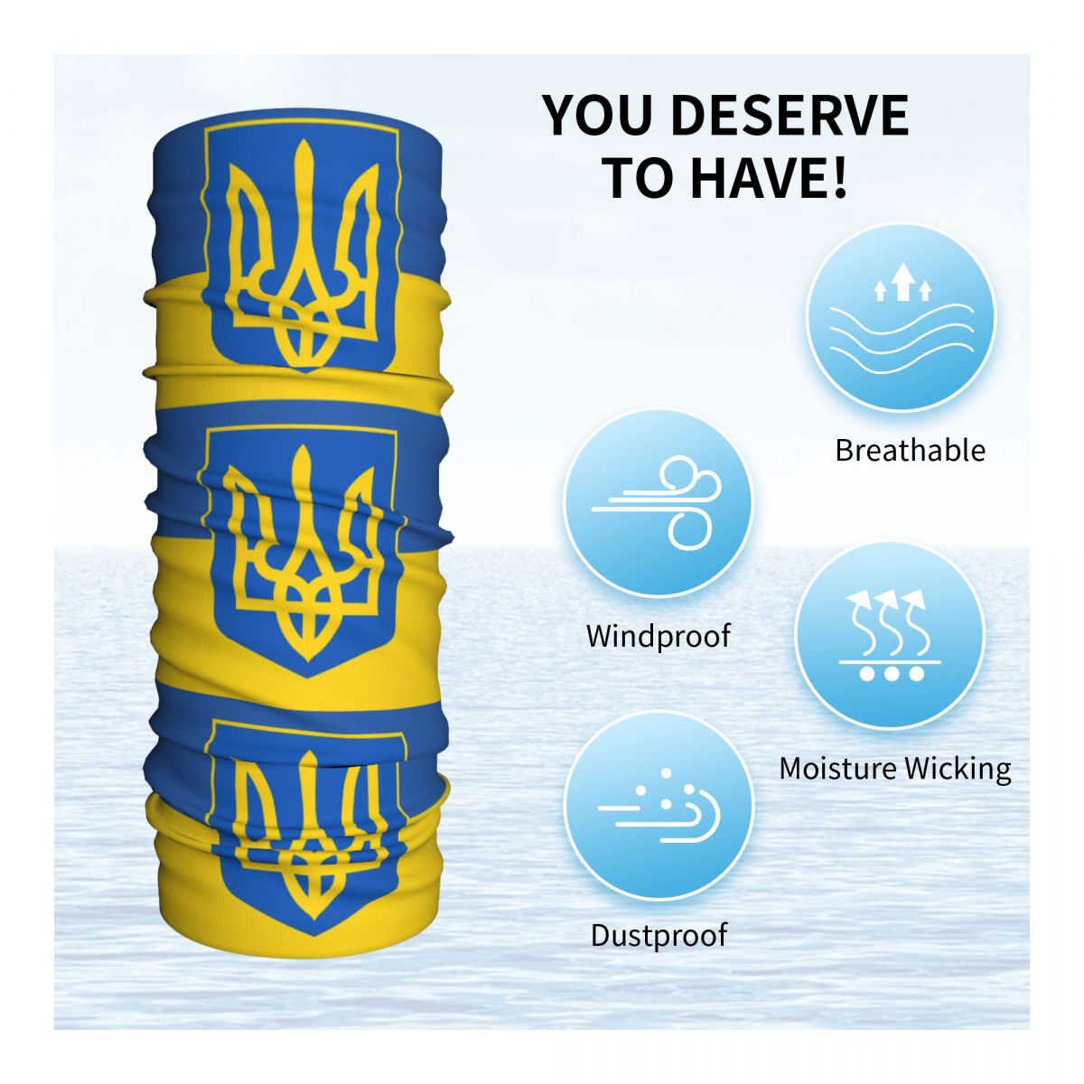 Ukraine Flag Bandana Neck Cove - Cycling Headwear ulasan dan harga