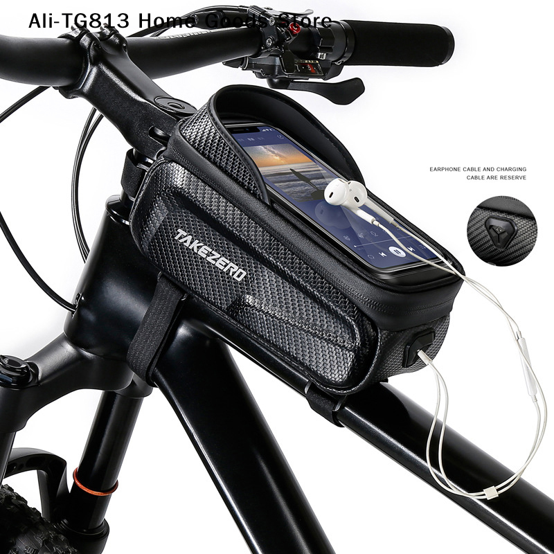 [TG813]Bicycle Bag Front Tube  - Cycling Gear Storage ulasan dan harga