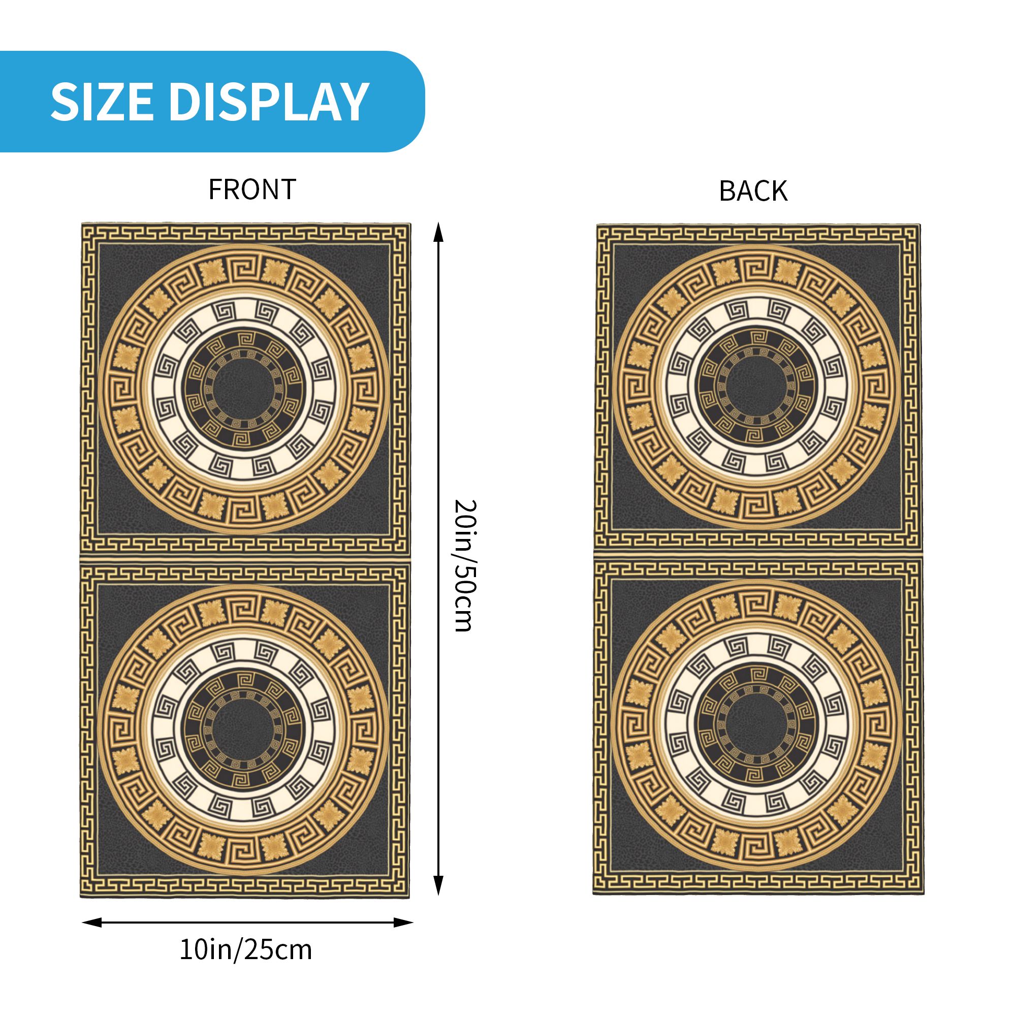 Golden Greek Meander Design Ba - Cycling Headwear ulasan dan harga