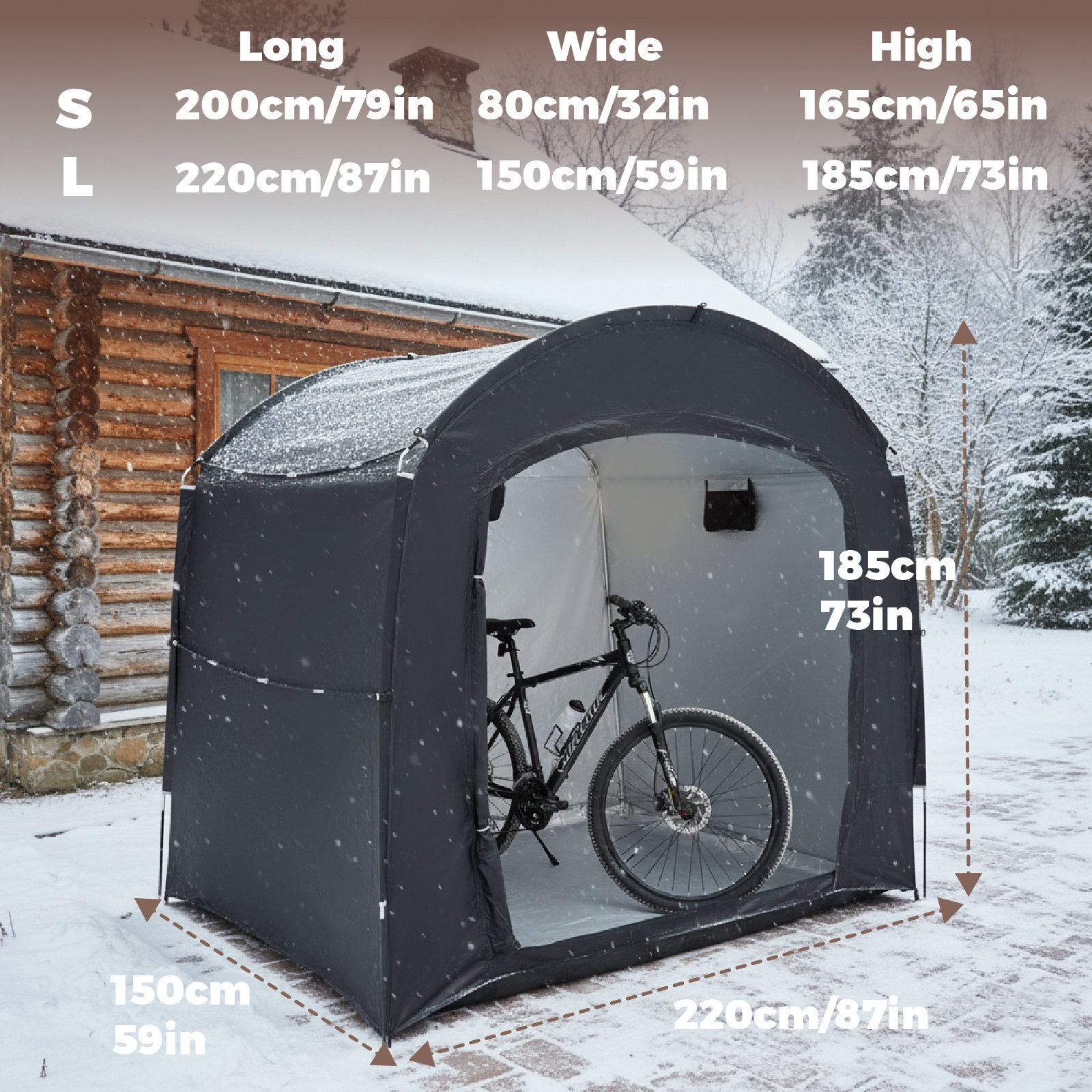 Portable Outdoor Bike Shelter  - Cycling Gear Storage ulasan dan harga