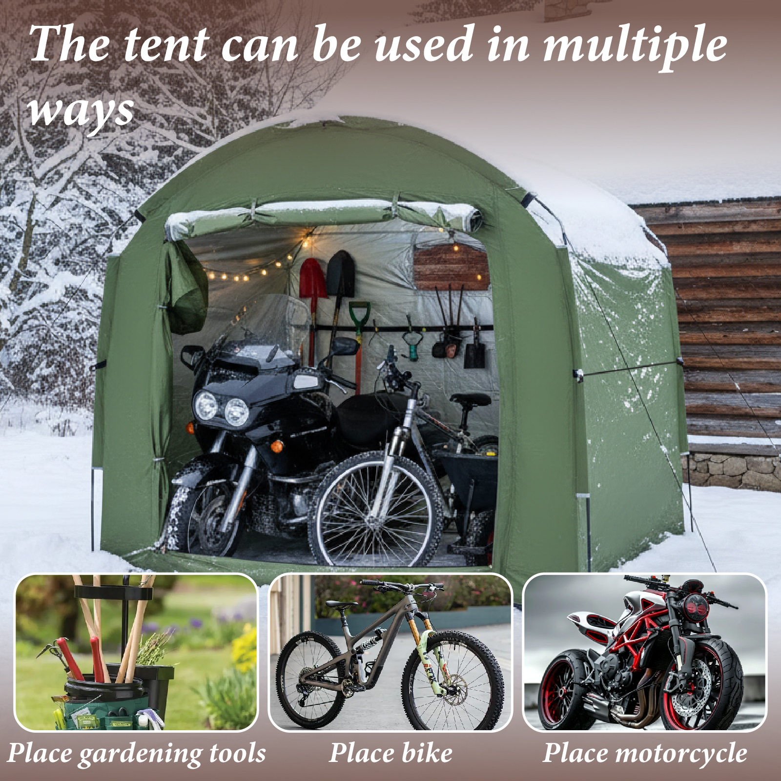 Portable Outdoor Bike Shelter  - Cycling Gear Storage ulasan dan harga