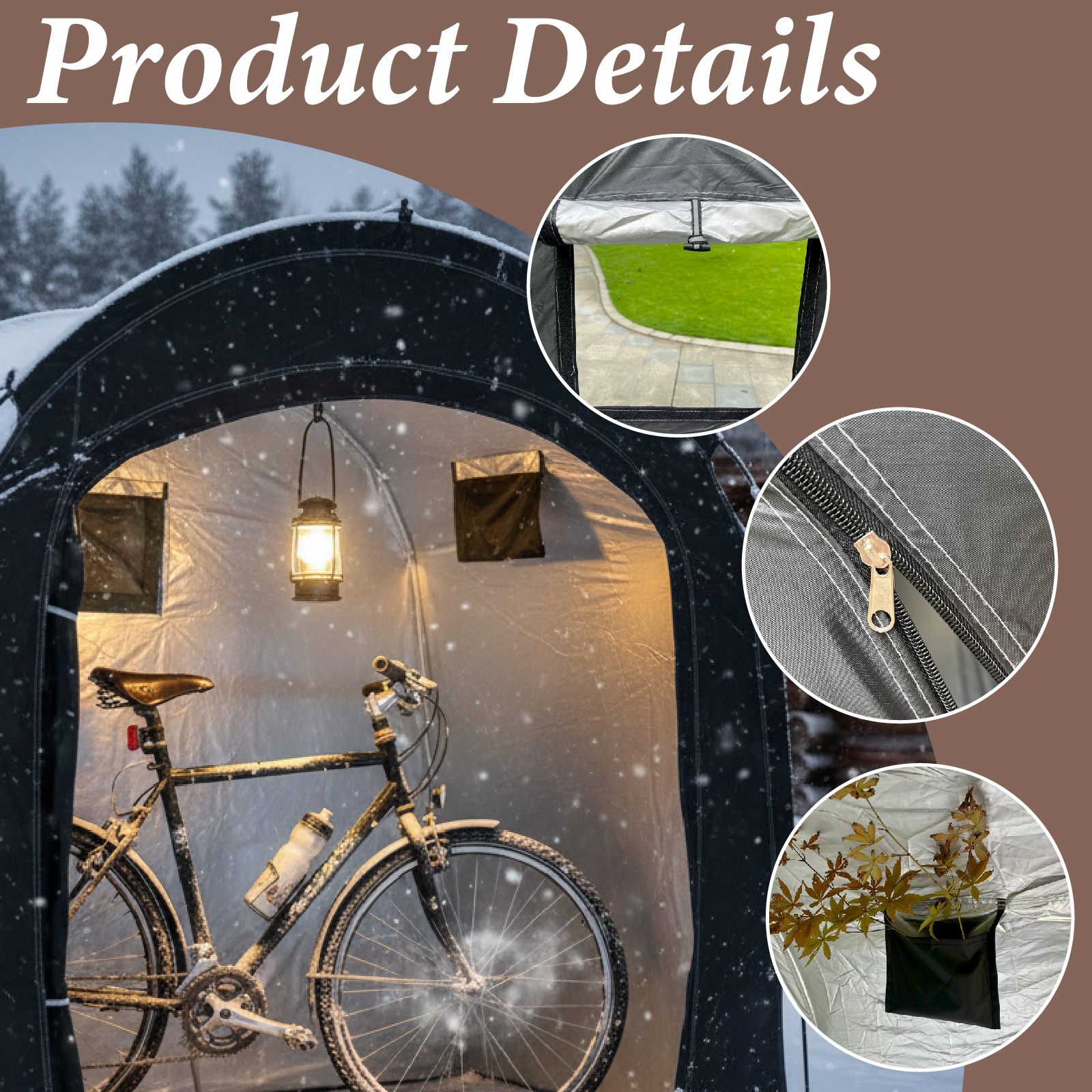 Portable Outdoor Bike Shelter  - Cycling Gear Storage ulasan dan harga