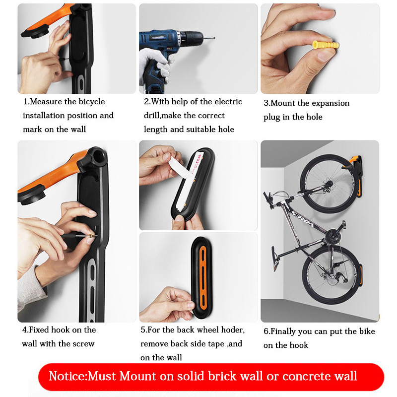 1PC Bicycle Wall Mount Rack Mt - Cycling Gear Organizer Wall ulasan dan harga