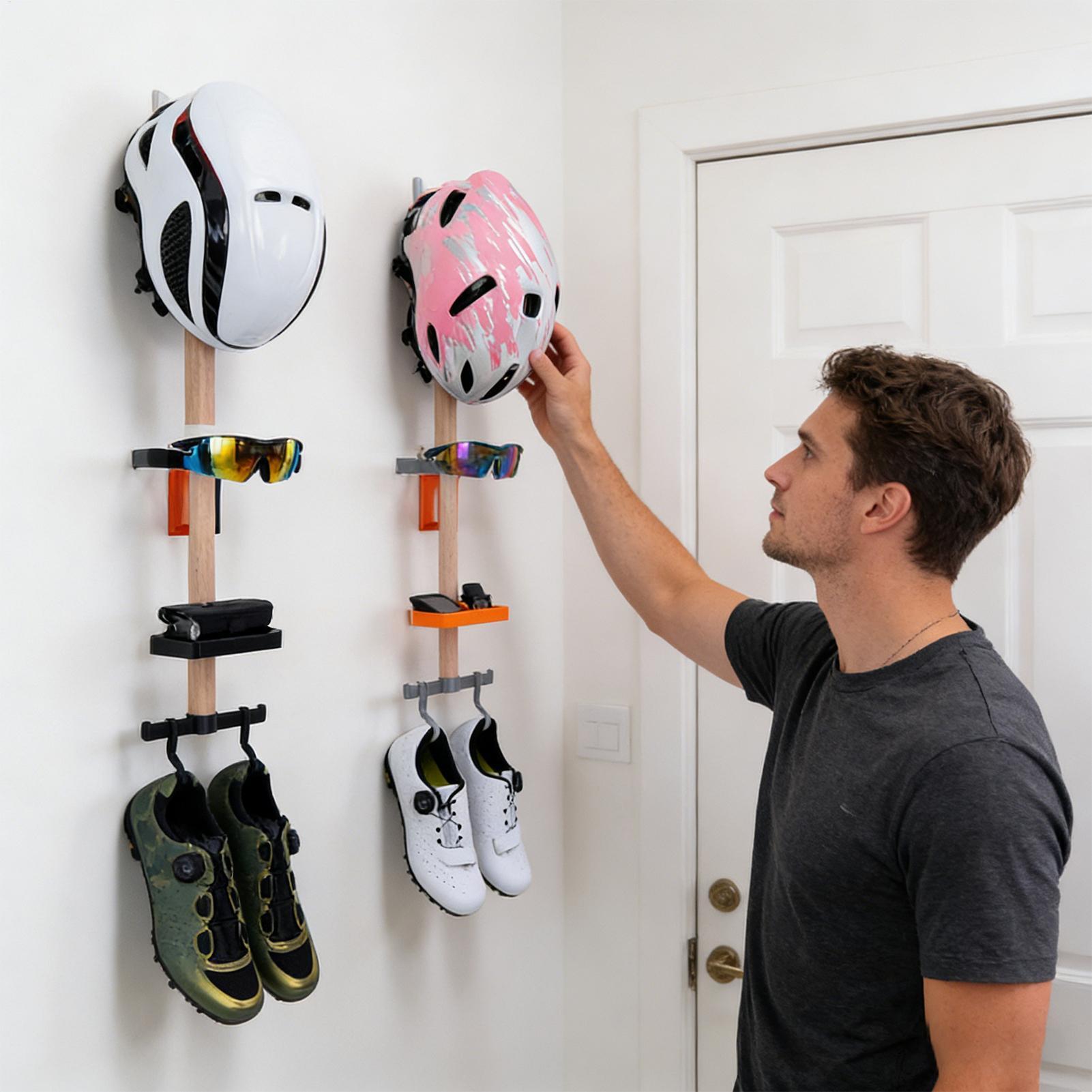 Bike Gear Wall Storage Rack, S - Cycling Gear Organizer Wall ulasan dan harga