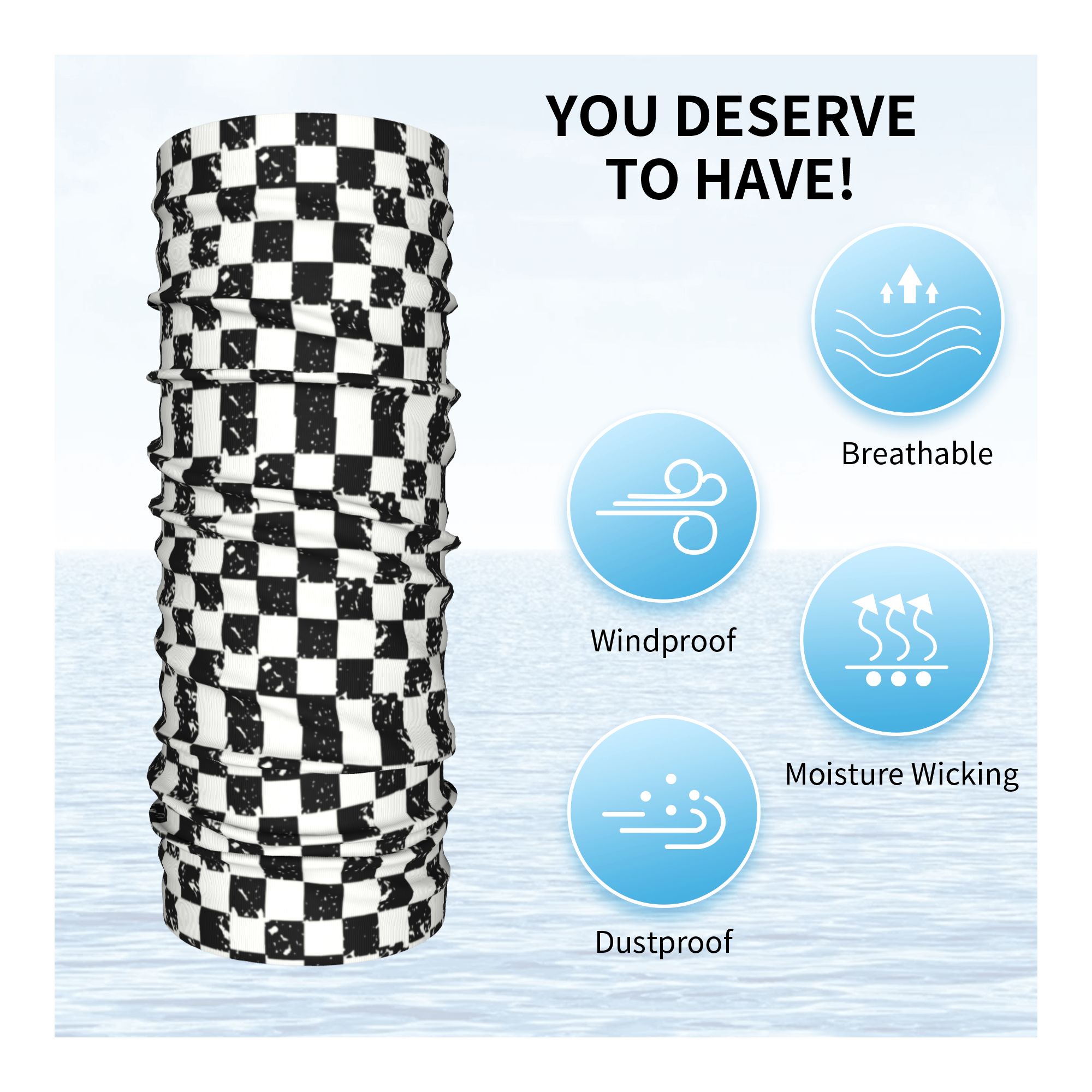 Custom Retro Checkered Flag Wi - Cycling Headwear ulasan dan harga