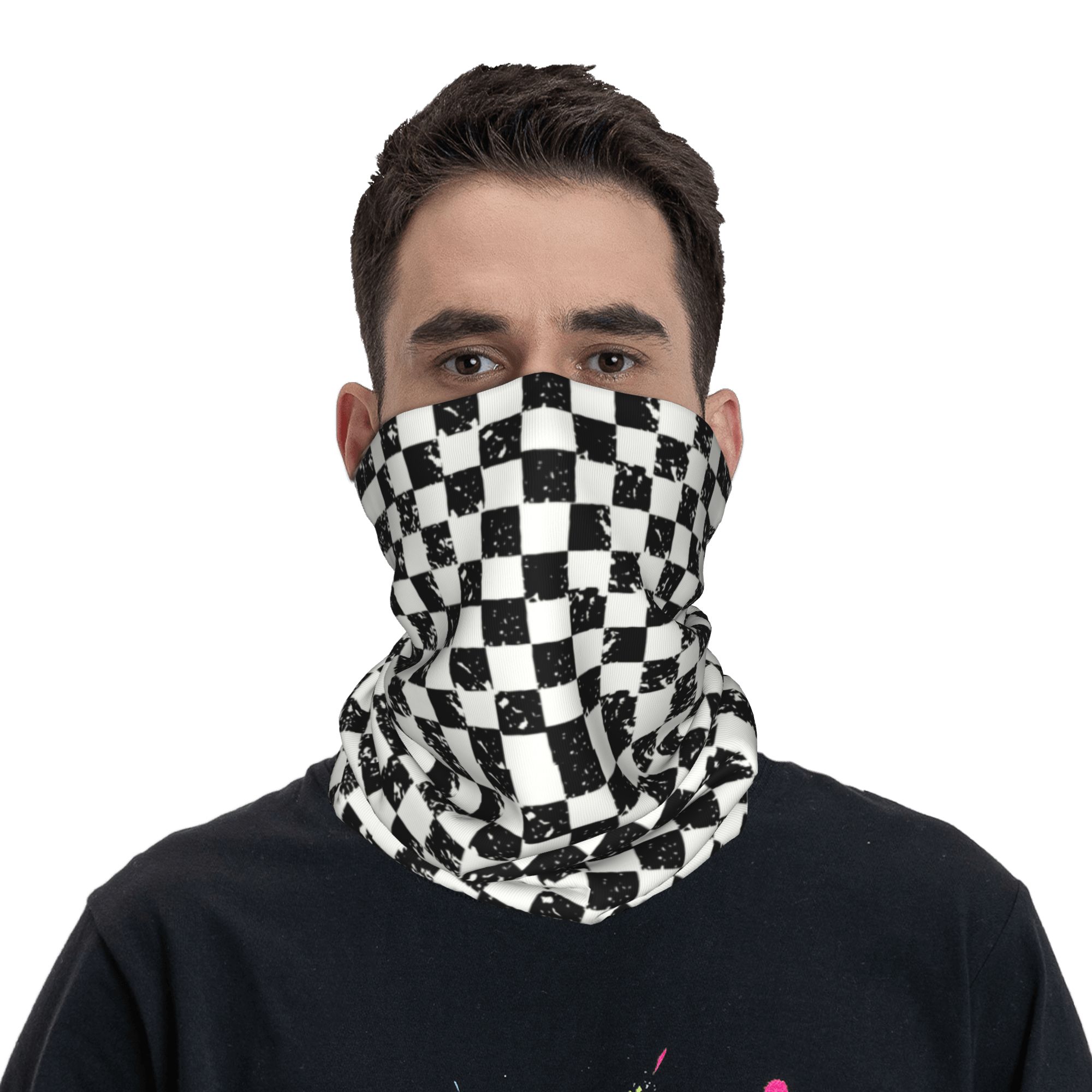 Custom Retro Checkered Flag Wi - Cycling Headwear ulasan dan harga