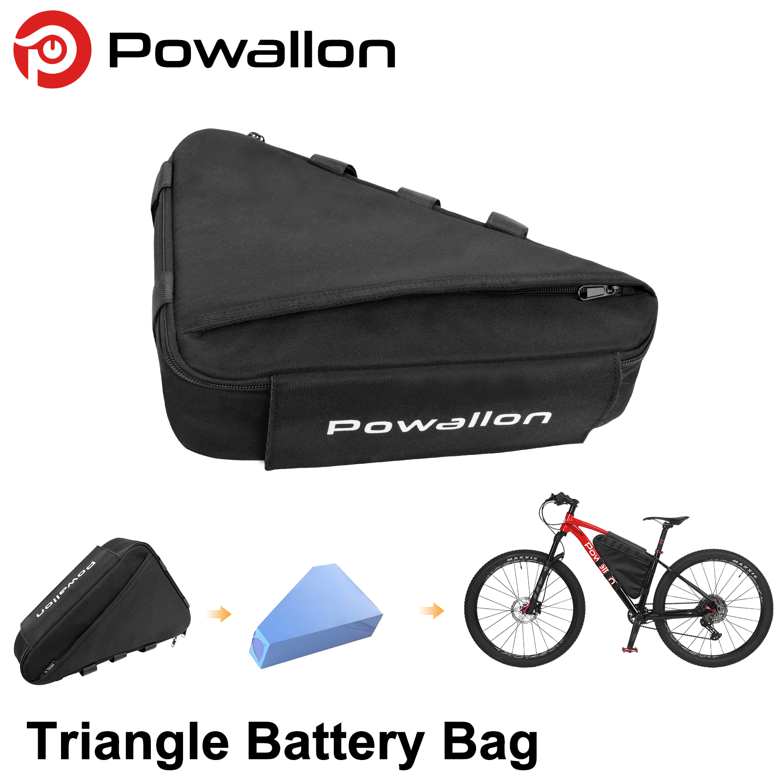 E-Bike Triangle Battery Bag Wa - Cycling Gear Storage ulasan dan harga