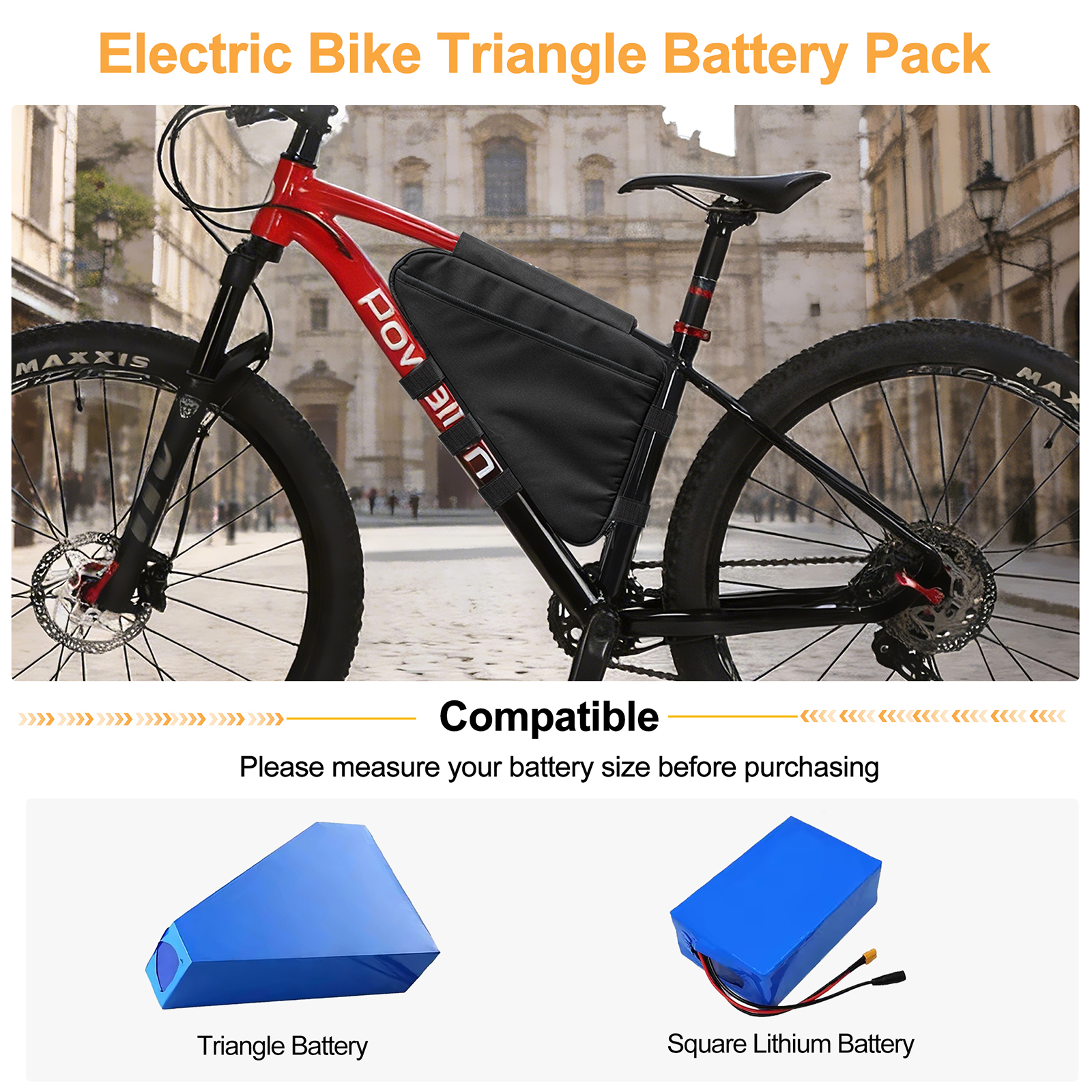 E-Bike Triangle Battery Bag Wa - Cycling Gear Storage ulasan dan harga