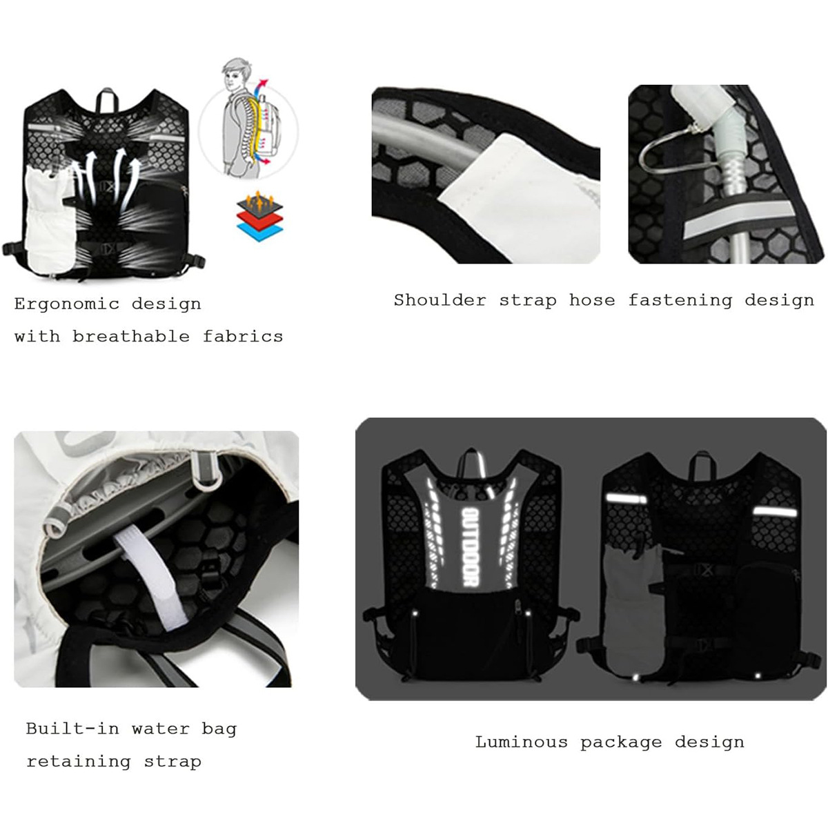 Reflective Running Hydration V - Cycling Gear Storage ulasan dan harga