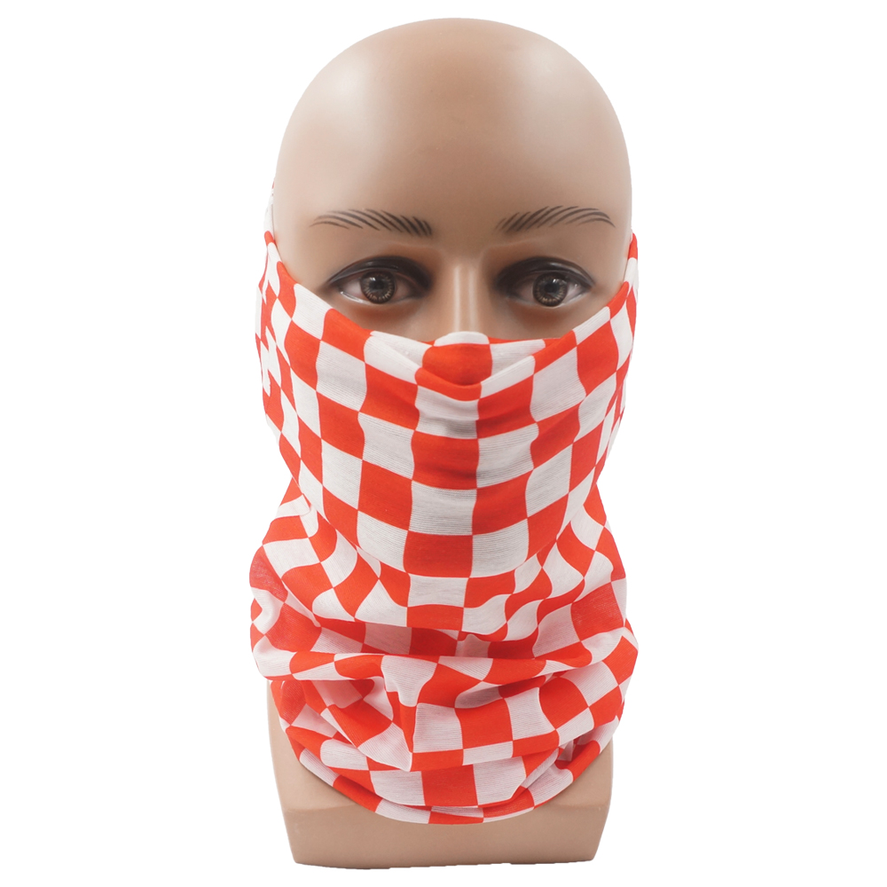 Checkerboard Pattern Bandanas  - Cycling Gear For Women ulasan dan harga